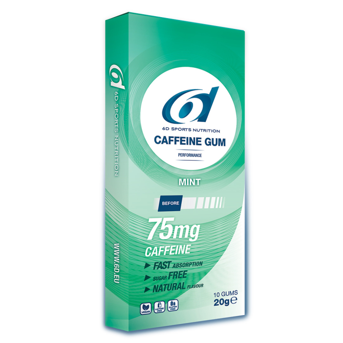 Photo - Caféine Gum 6 x 10 gums